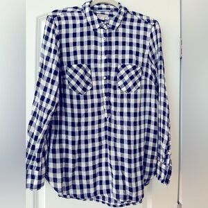Navy & White Check Tunic
